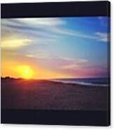 #sunrise #morning #beautiful #beach Canvas Print