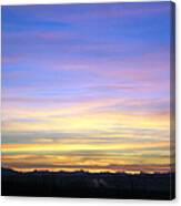 Sunrise Over Three Forks Mt Canvas Print
