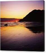 Sunset And Sea Canvas Print