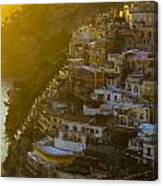 Sunset At Positano Canvas Print