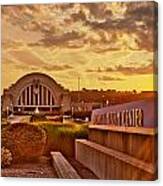 Sunset At The Terminal Canvas Print