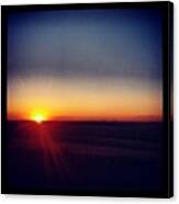 #sunset In #saskatchewan 
The #prairie Canvas Print