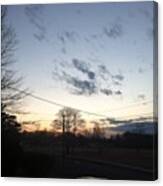 #sunset #jersey #nj #outdoors #sky Canvas Print