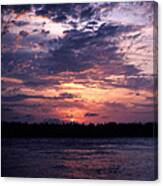 Sunset Off Mallory Square 14s Canvas Print