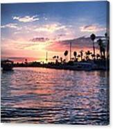 Sunset On The Water 2 Canvas Print