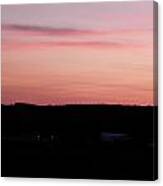Sunset Over The Farm Canvas Print