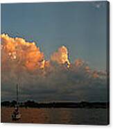 Sunset Storm Clouds Panorama Canvas Print