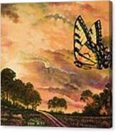 Sunshine Traveler-swallowtail Canvas Print