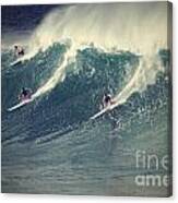 Surfing Waimea Bay Canvas Print