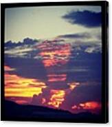 S#x-pro #sunset #sundown #sky #clouds Canvas Print