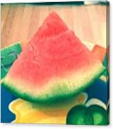 Tasty Summer Treat! 🍉 Watermelon! Canvas Print