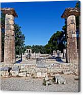 Temple Of Hera - Ancient Olympia Canvas Print