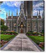 Temple Square Assembly Hall Canvas Print