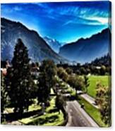 The Alps As Seen From Our Room In Canvas Print