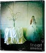 The Bride Takes A Moment Canvas Print