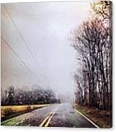 The Cold Dark Open Road Canvas Print