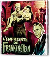 The Evil Of Frankenstein Aka Lempreinte Canvas Print
