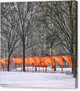 The Gates In A Blizzard 3 Canvas Print