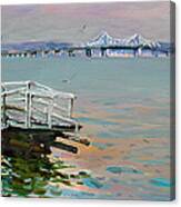 The Old Deck And Tappan Zee Bridge Canvas Print
