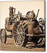 The Old Steam Tractor Canvas Print