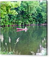 The Red Canoe Canvas Print