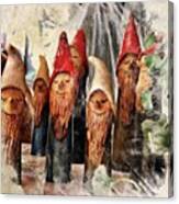 The Seven Dwarfs. And Snowwhite Has A Canvas Print