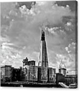 The Shard London Black And White Canvas Print