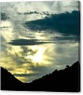 The Sunset Coming Out Of Spanish Fork Canvas Print