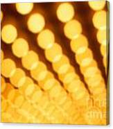 Theater Lights In Rows Defocused Canvas Print