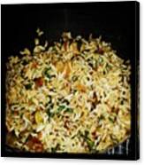 Tofu & Spinach Fried Rice! Low Fat Low Canvas Print