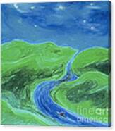 Travelers Upstream By Jrr Canvas Print