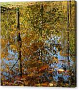 Tree River Reflections Canvas Print