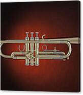 Trumpet Red Spotlight Canvas Print