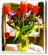 #tulips #irises  #colorsplash Canvas Print