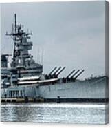 Uss New Jersey Canvas Print