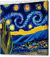 Van Gogh Graffiti Canvas Print