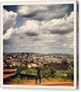 View Of Part Of Yaounde, From Cite Canvas Print