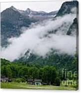 Village In The Alps Canvas Print