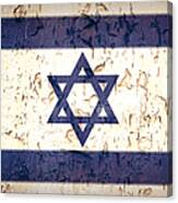 Vintage Star Of David Flag Canvas Print