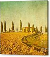 Vintage Tuscan Landscape Canvas Print