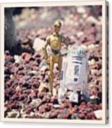 Walking With Droids #toy #toyspace Canvas Print
