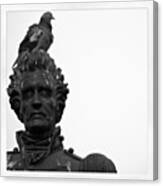 Washington #bird #statue #washington Canvas Print