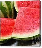 Watermelon In Summertime Canvas Print