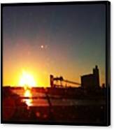 #west #sacramento #harbor #sunset Canvas Print