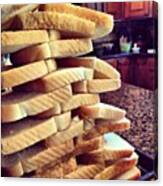 White Bread #jenga - Drying Out For Canvas Print