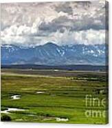 Winding River Valley Canvas Print