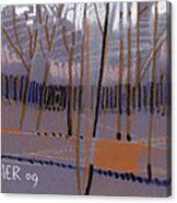 Winter Landscape Abstract Canvas Print