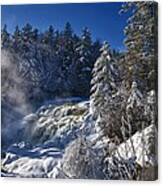 Winter Waterfalls Canvas Print