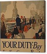 World War I Poster Aimed At Recent Canvas Print