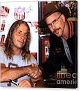 Wrestling Legend Bret Hart And Myself Canvas Print